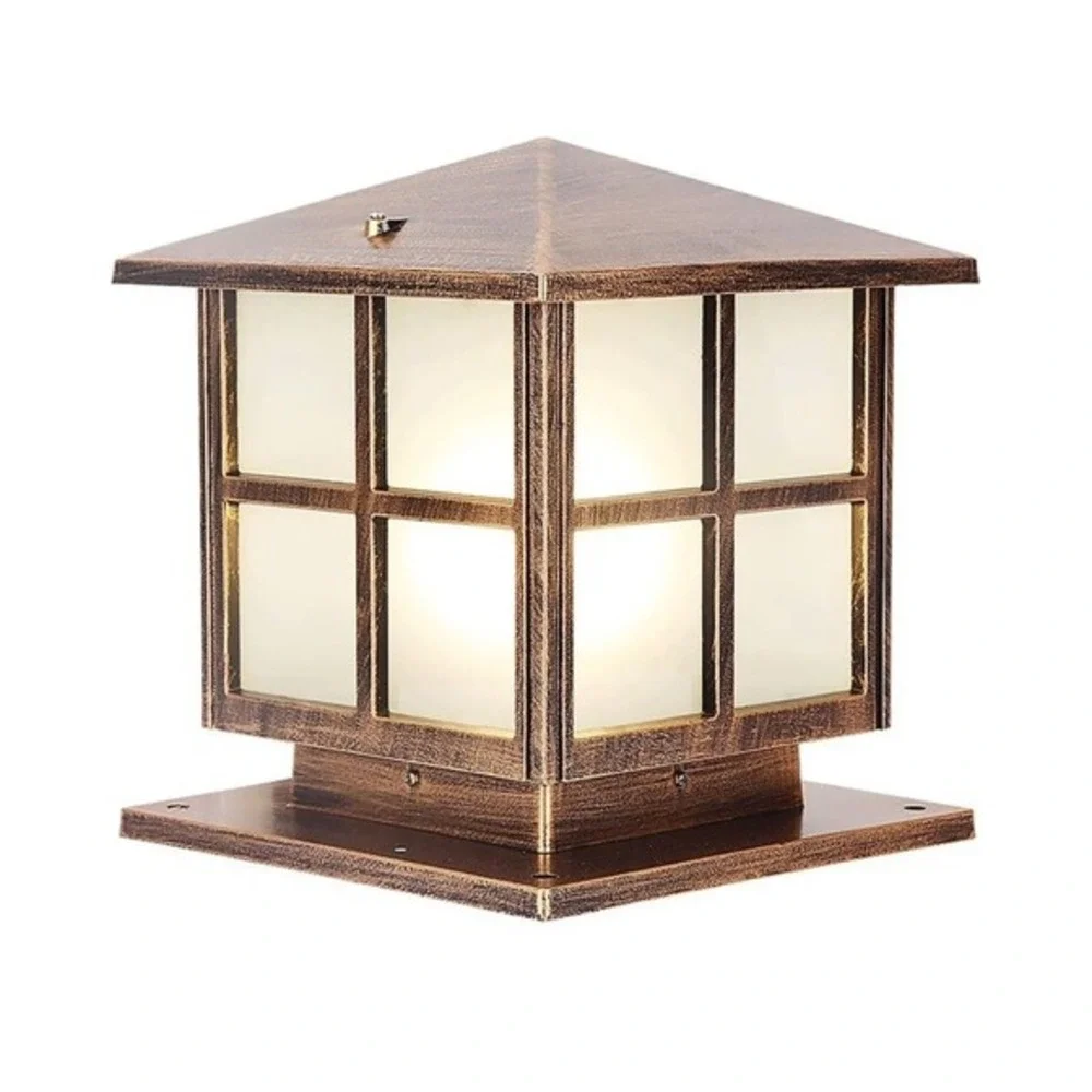 SLAWA Outdoor Post Light with Mount Base, Exterior Patio Pillar Light Outdoors